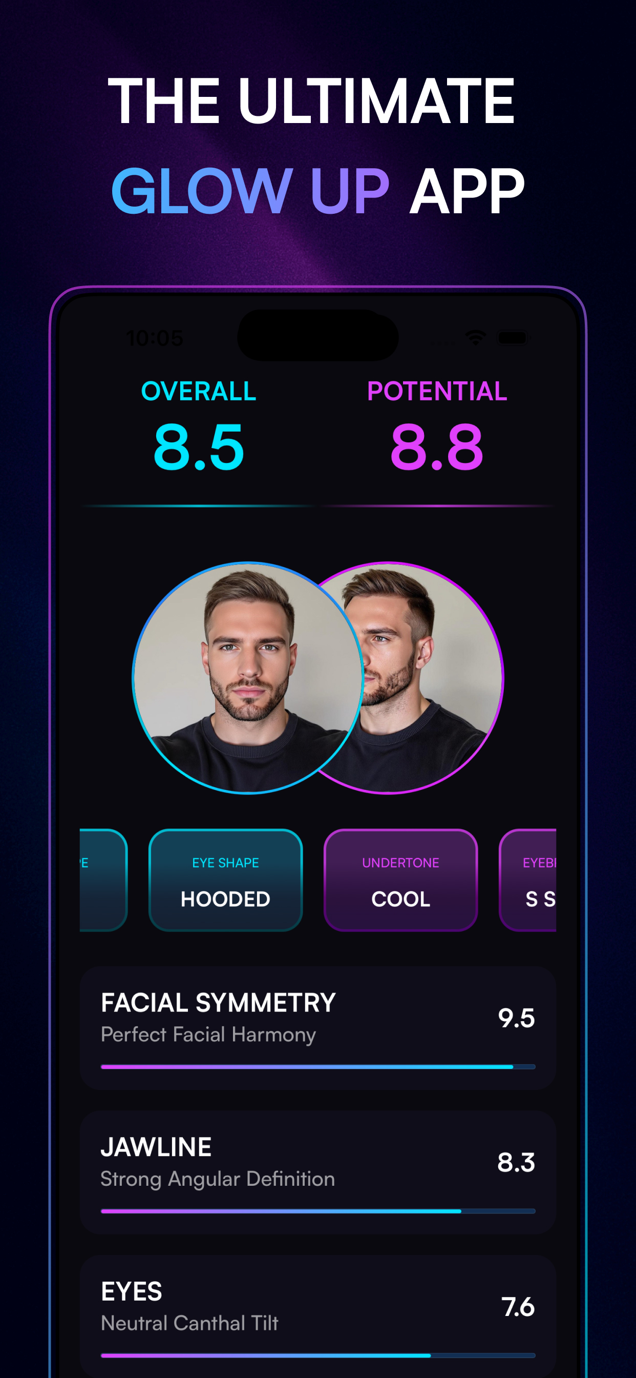 Model Face AI App Screenshot